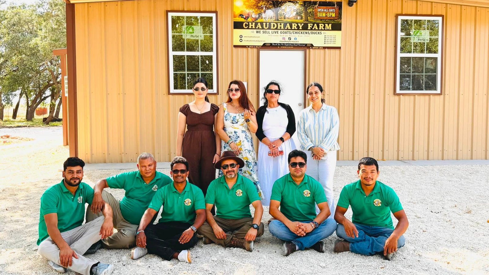 Chaudhary Farm team and supporters at the Austin-area branch